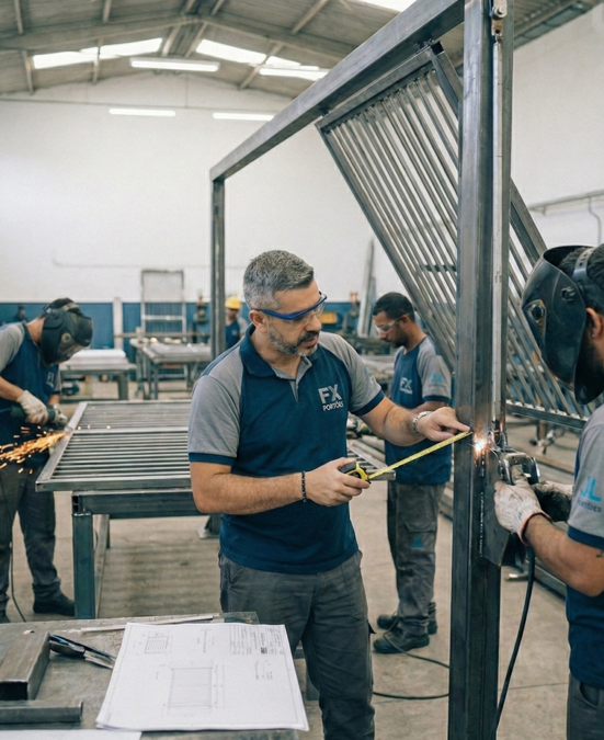 FX Portões: Da Concepção à Instalação – O Padrão de Excelência que Valoriza seu Imóvel