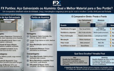 Aço Galvanizado ou Alumínio? FX Portões Automáticos