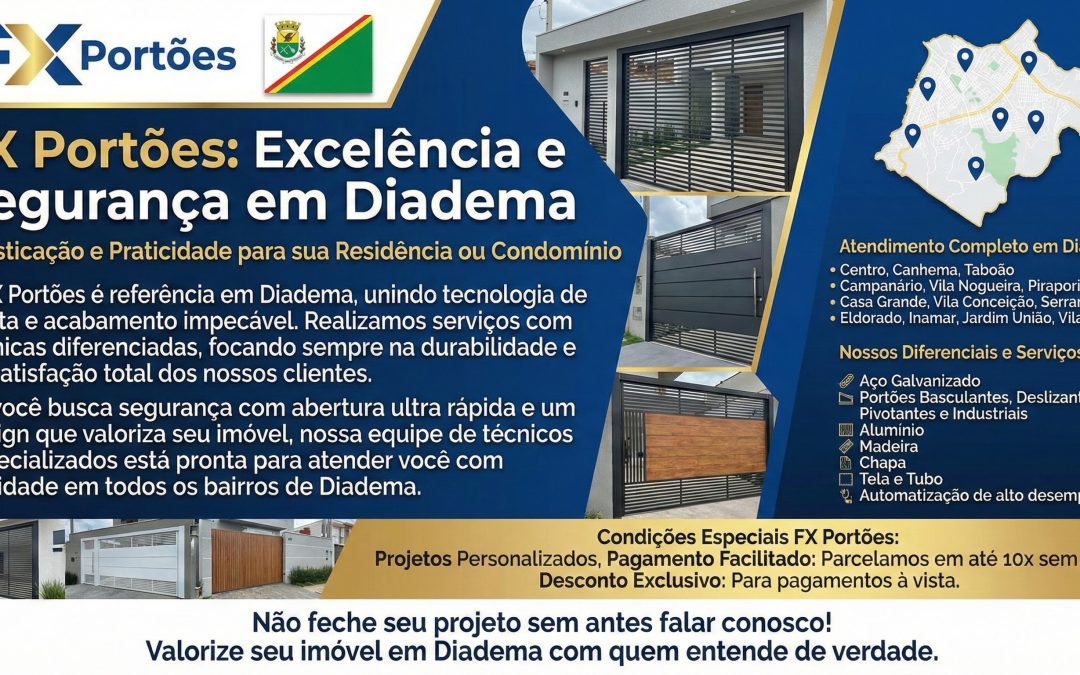 FX Portões: Excelência e Segurança em Diadema