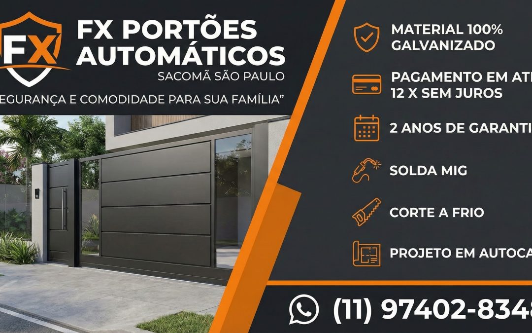 Portões Automáticos no Sacomã: Segurança e Estilo para sua Residência
