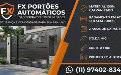 SÃO BERNARDO DO CAMPO: Segurança, Tecnologia e Design para o Seu Lar com a FX Portões Automáticos
