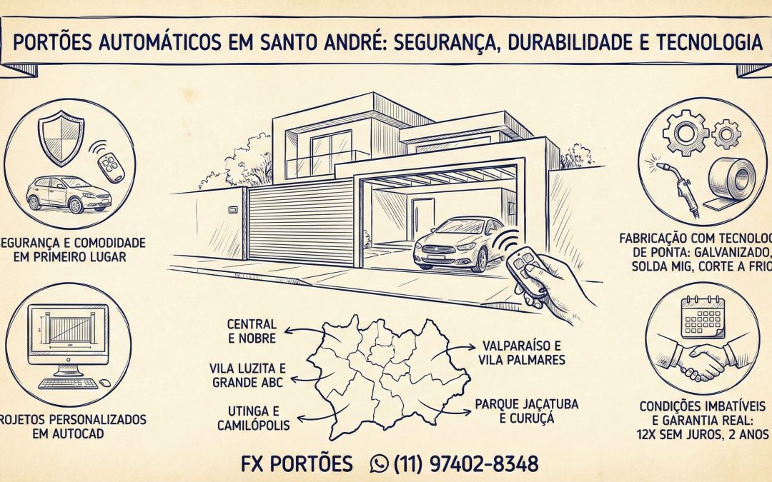 Portões Automáticos em Santo André: Segurança, Durabilidade e Tecnologia para sua Casa